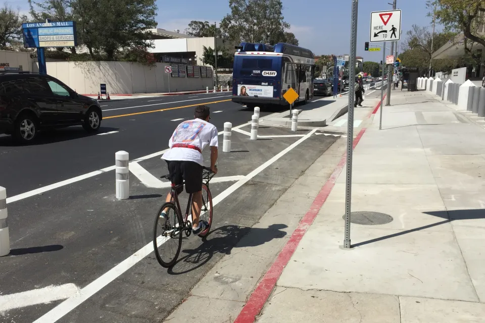 Los Angeles Protected Bike Lane
